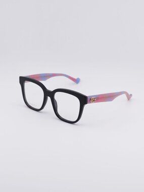 Gucci GG0958O 016 Eyeglasses Black / Pink 52mm Square Frame
